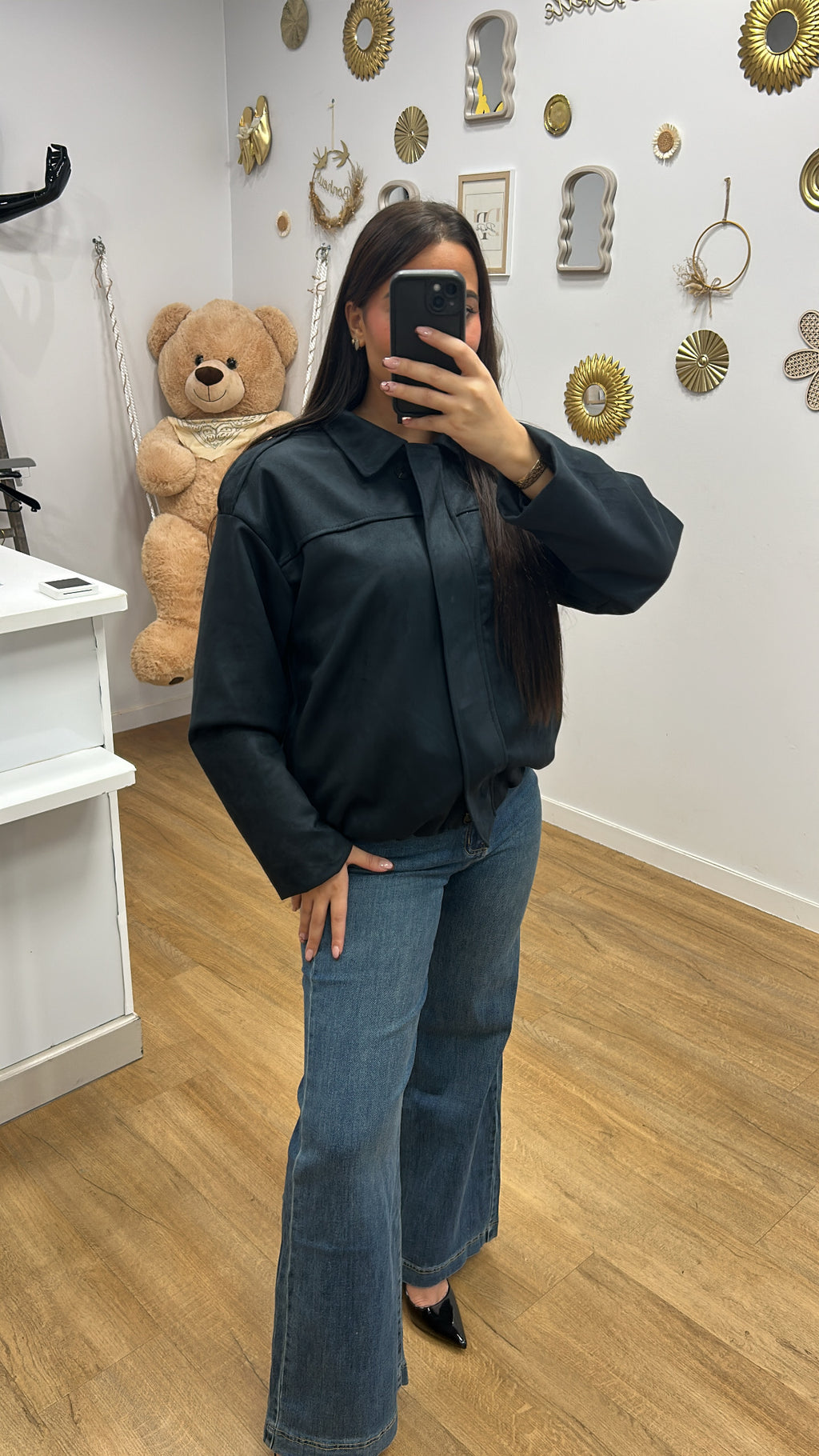 Bomber Suédine – Élégance & Texture