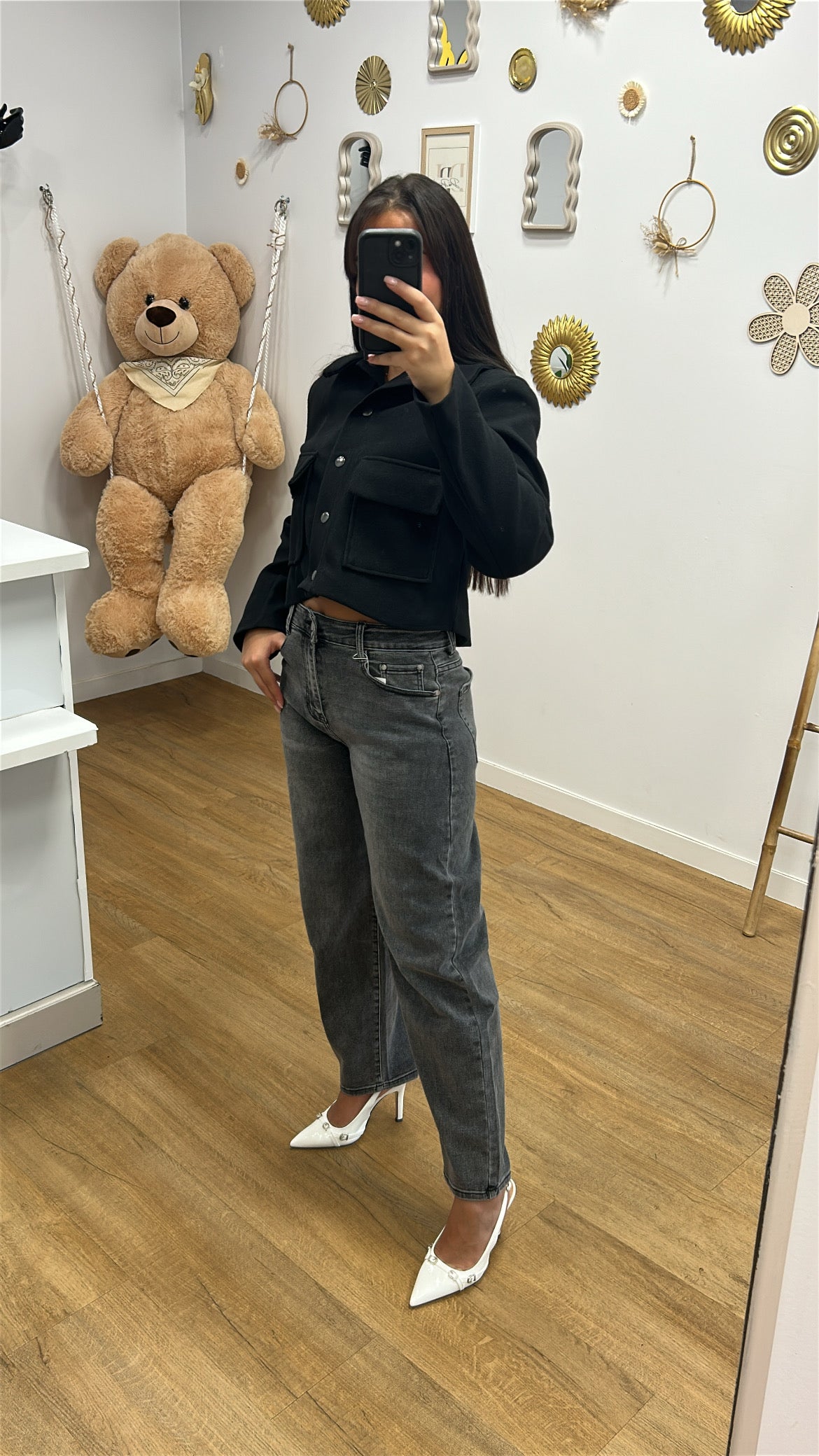 Jean Ballon Chic Gris - L’Incontournable