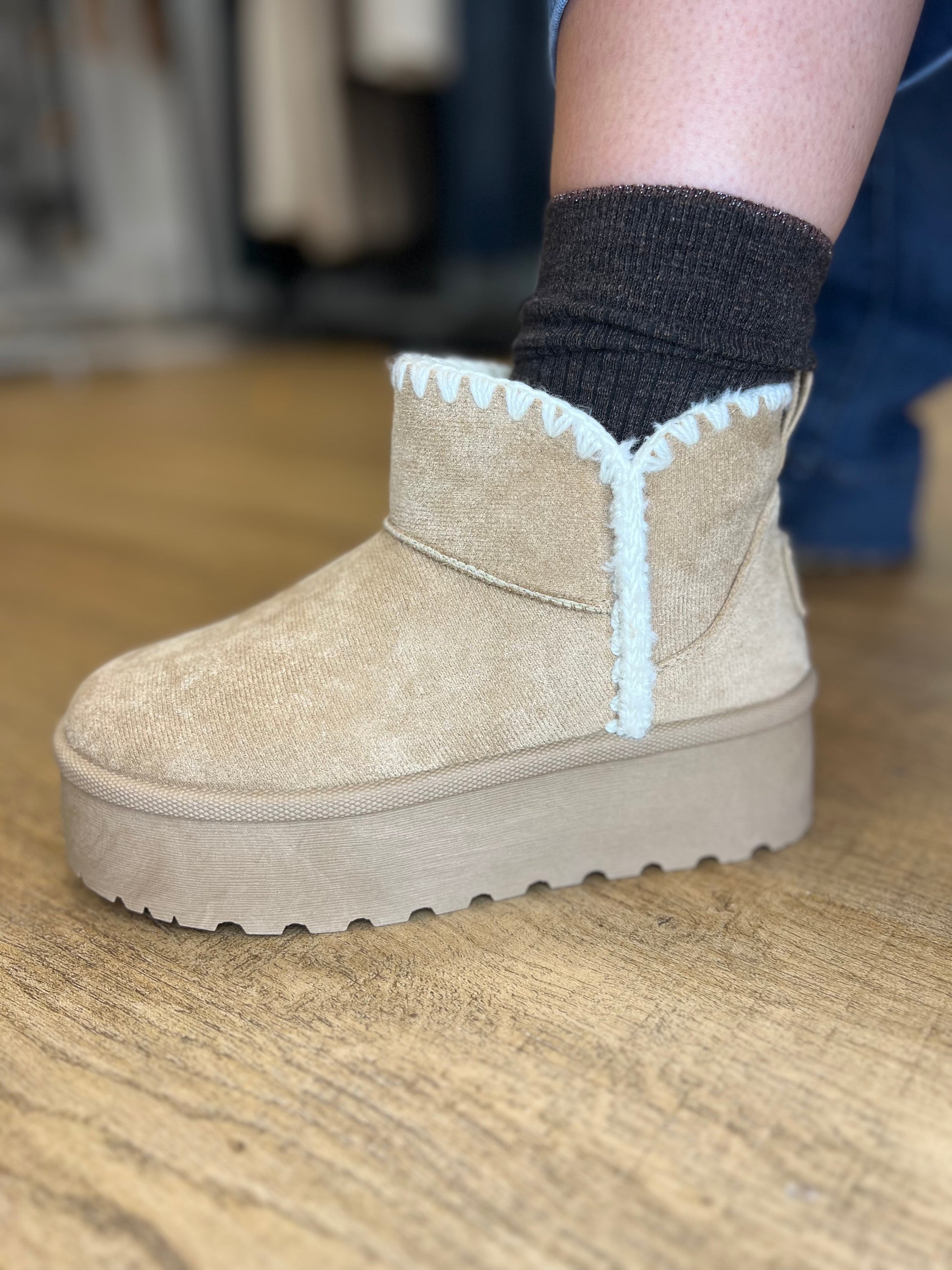 Bottines Fourrées - Beige