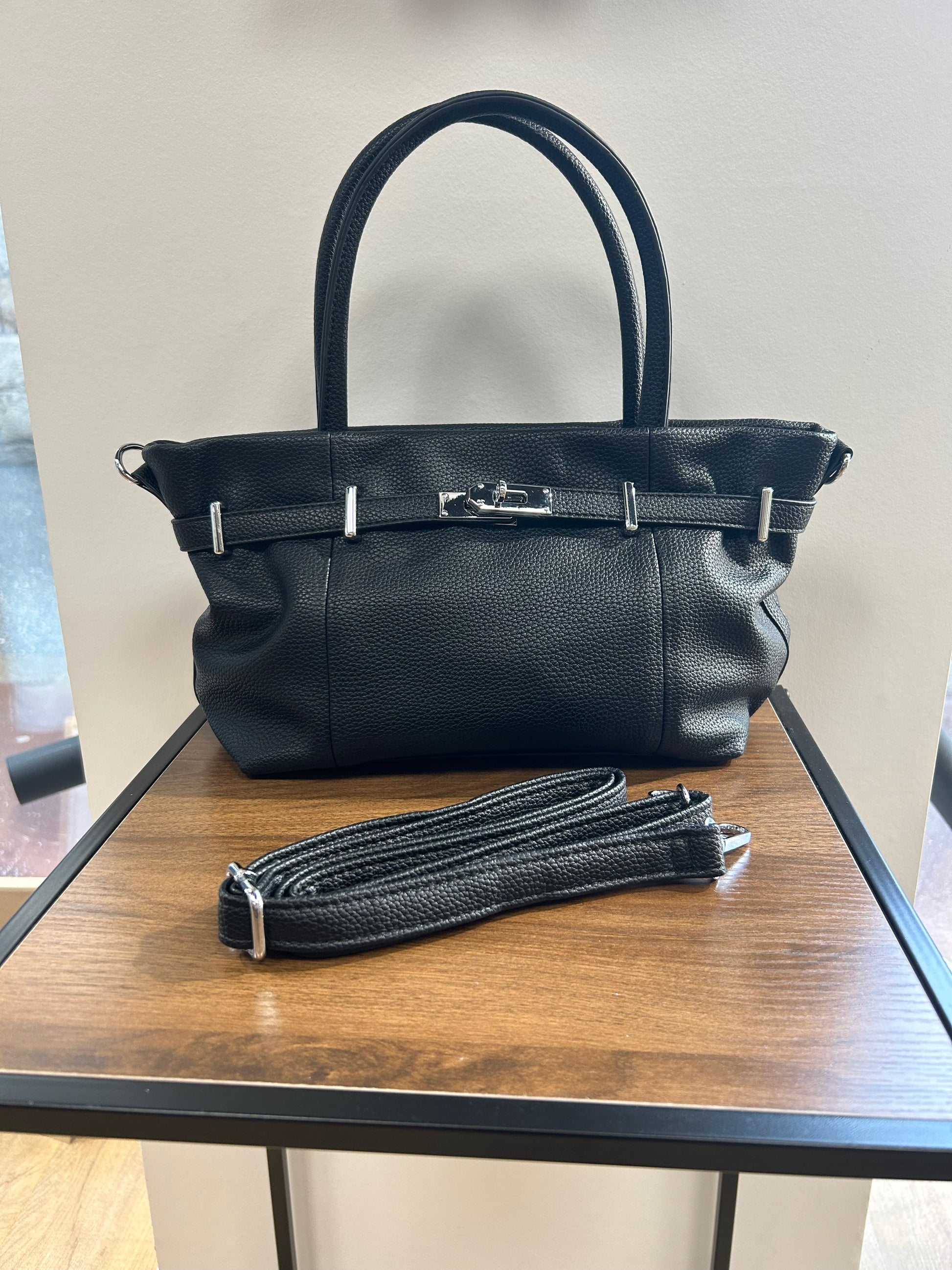 Sac simili cuir - Noir