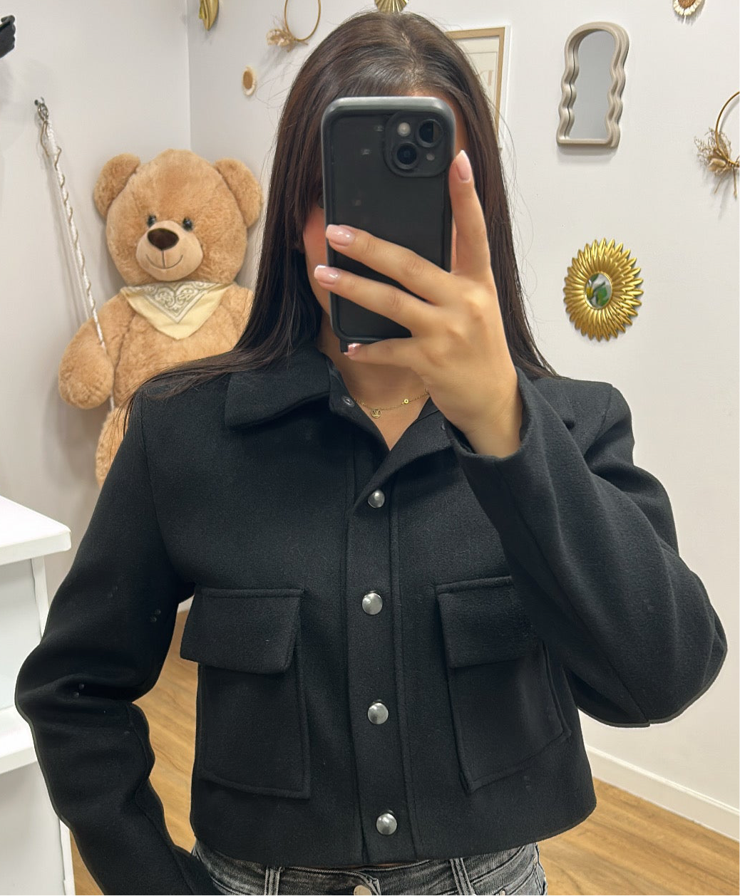 Veste Courte Grandes Poches