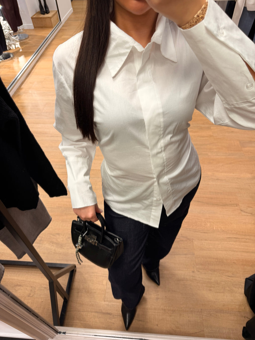 Chemise blanche lacets au dos femme – Style chic & moderne