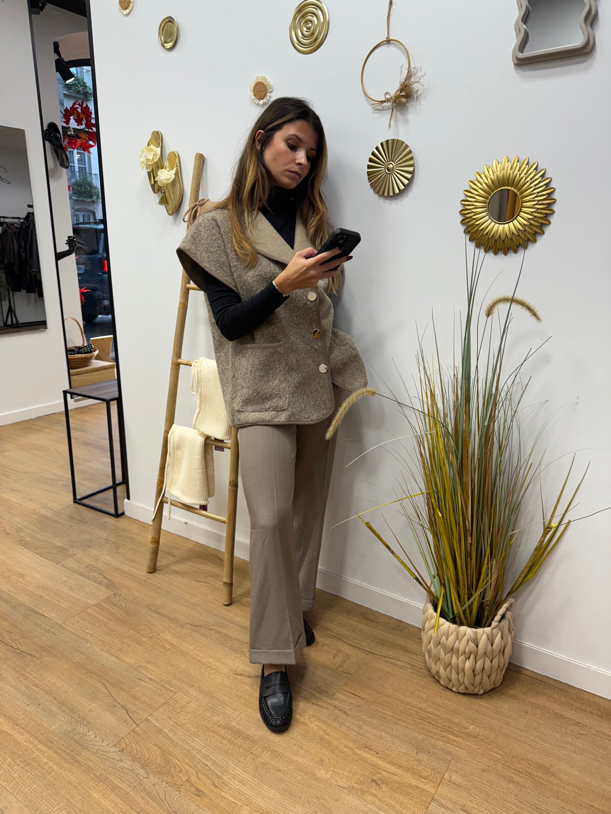 Pantalon à Pince avec Ceinture