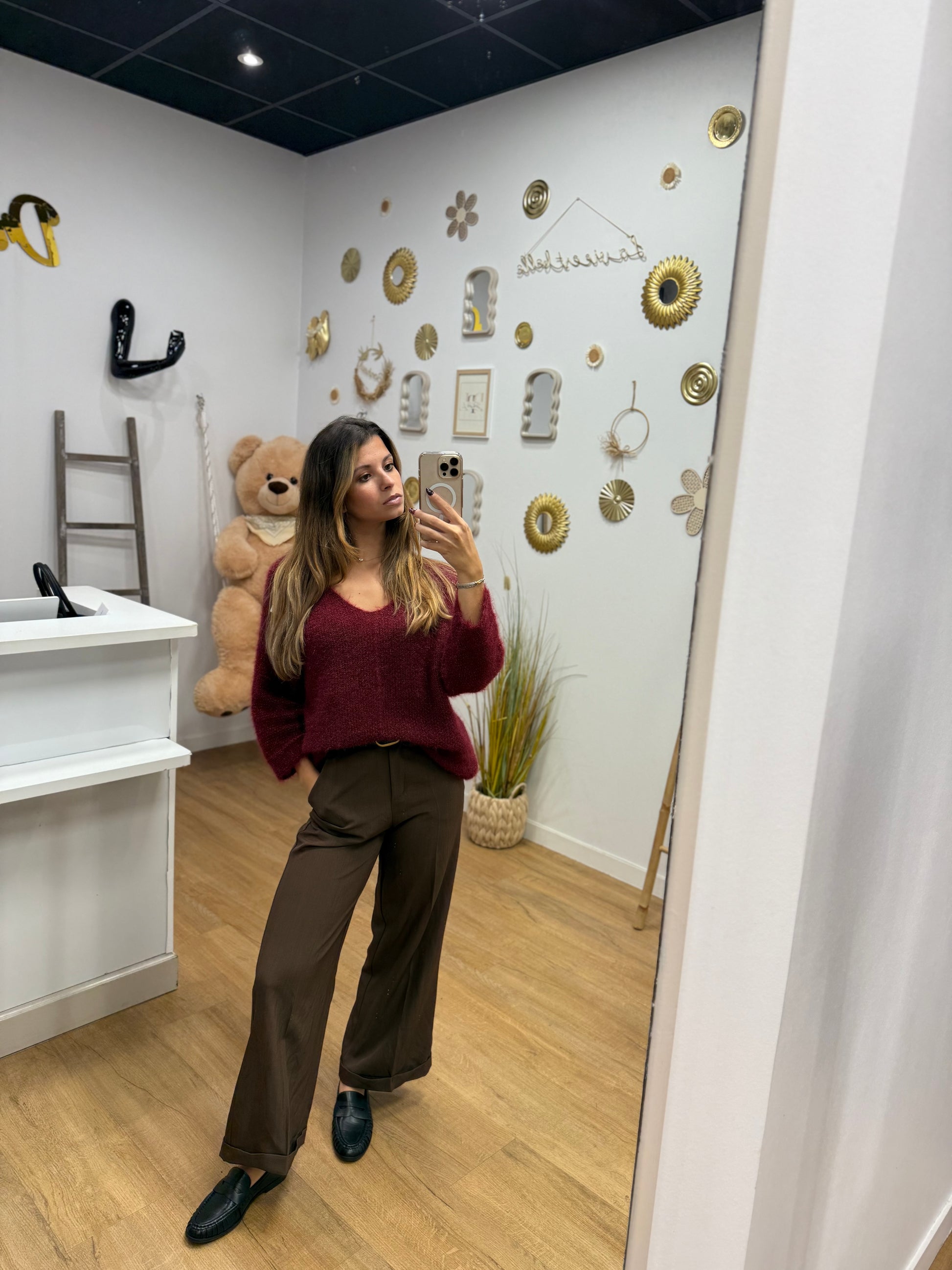 Pantalon à Pince avec Ceinture