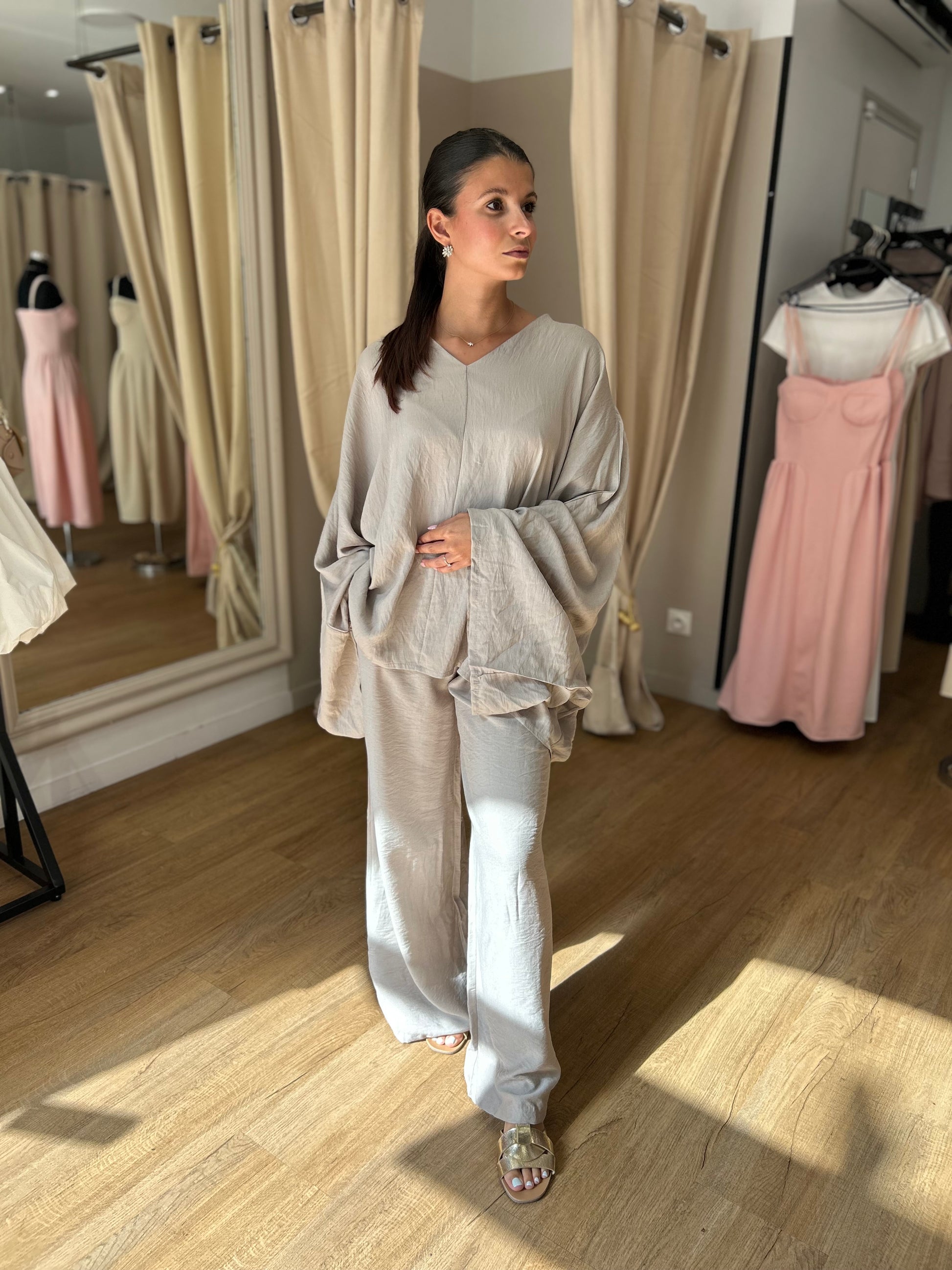 DESTOCKAGE - Ensemble chemise & pantalon