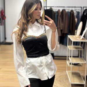 Brassière Bijoux Noir – Élégance Glam - Prêt-à-porter féminin Bourg-en-Bresse