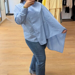 Chemise Cape Bleue 2-en-1 - Prêt-à-porter féminin Bourg-en-Bresse