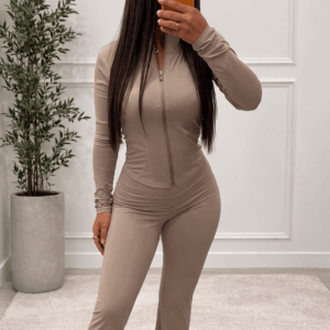 Ensemble Pilate Taupe – Sport Chic Sculptant - Prêt-à-porter féminin Bourg-en-Bresse