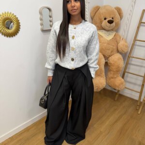 Pantalon Large Noir – Élégance & Fluidité - Prêt-à-porter féminin Bourg-en-Bresse