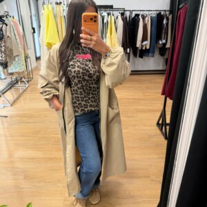 Veste Longue Beige Oversize - Prêt-à-porter féminin Bourg-en-Bresse